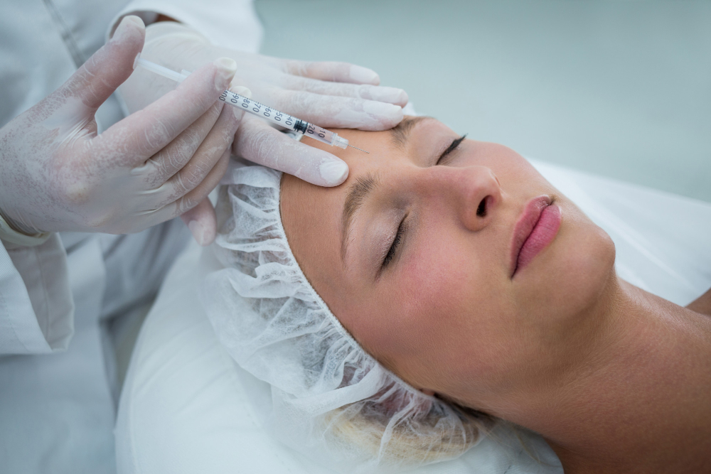 Neurotoxin injections for facial wrinkles